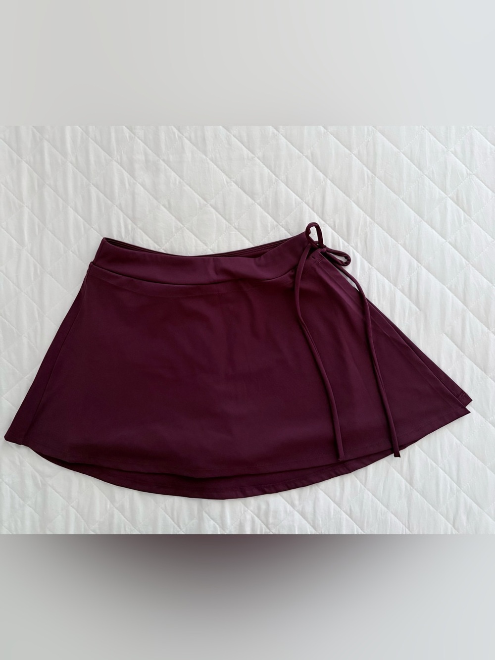 Halara Maroon Cloudful Side Tie Wrap Skort - XS